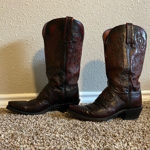 Lucchese women’s lizard skin boots